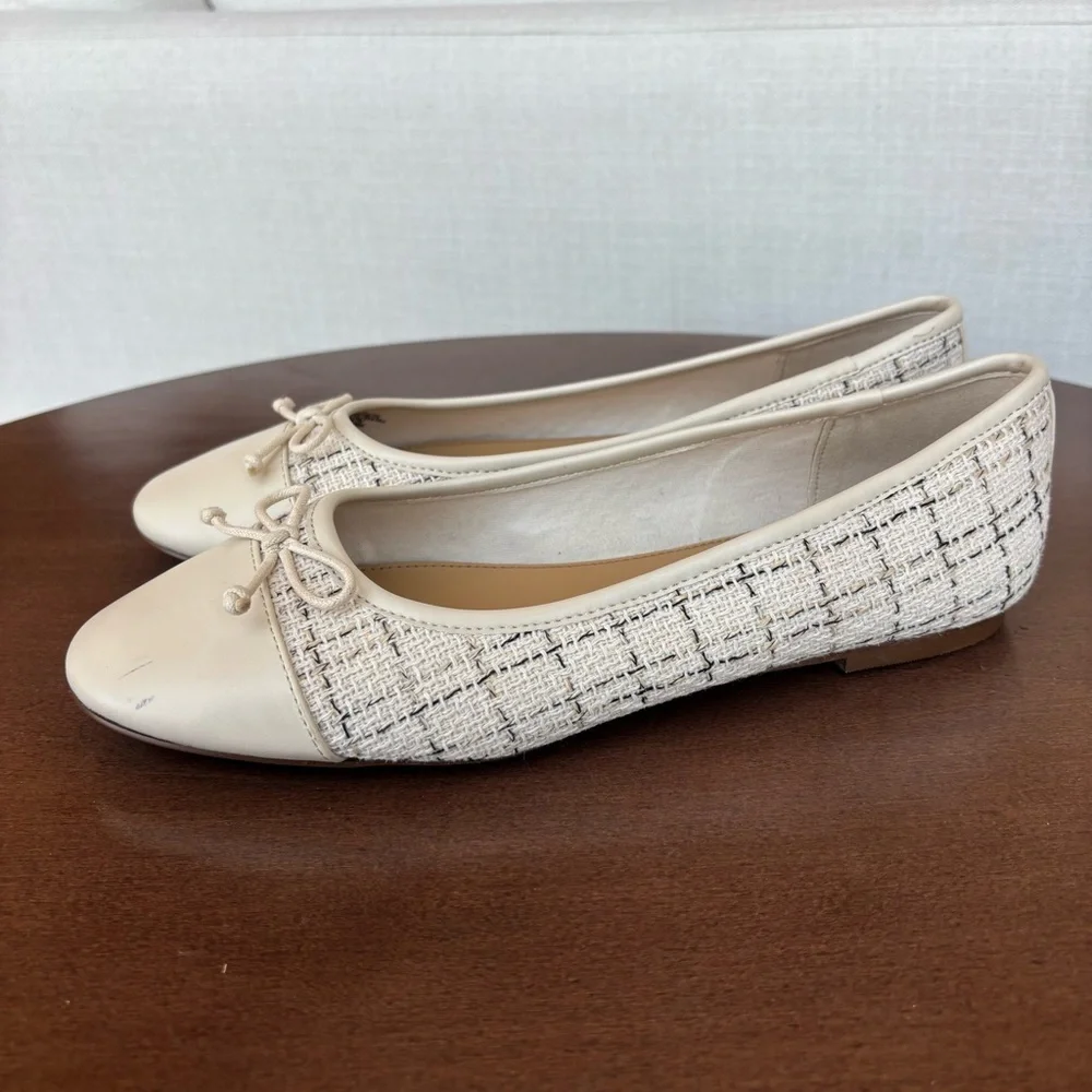J.Crew Women's Tweed Ballet Flats, Size 7.5